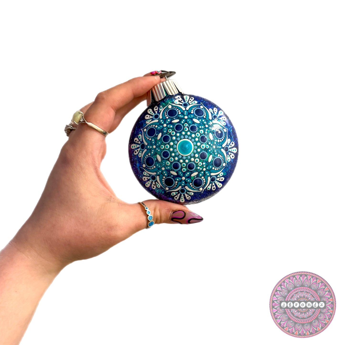 3” Mandala Glitter Ornament