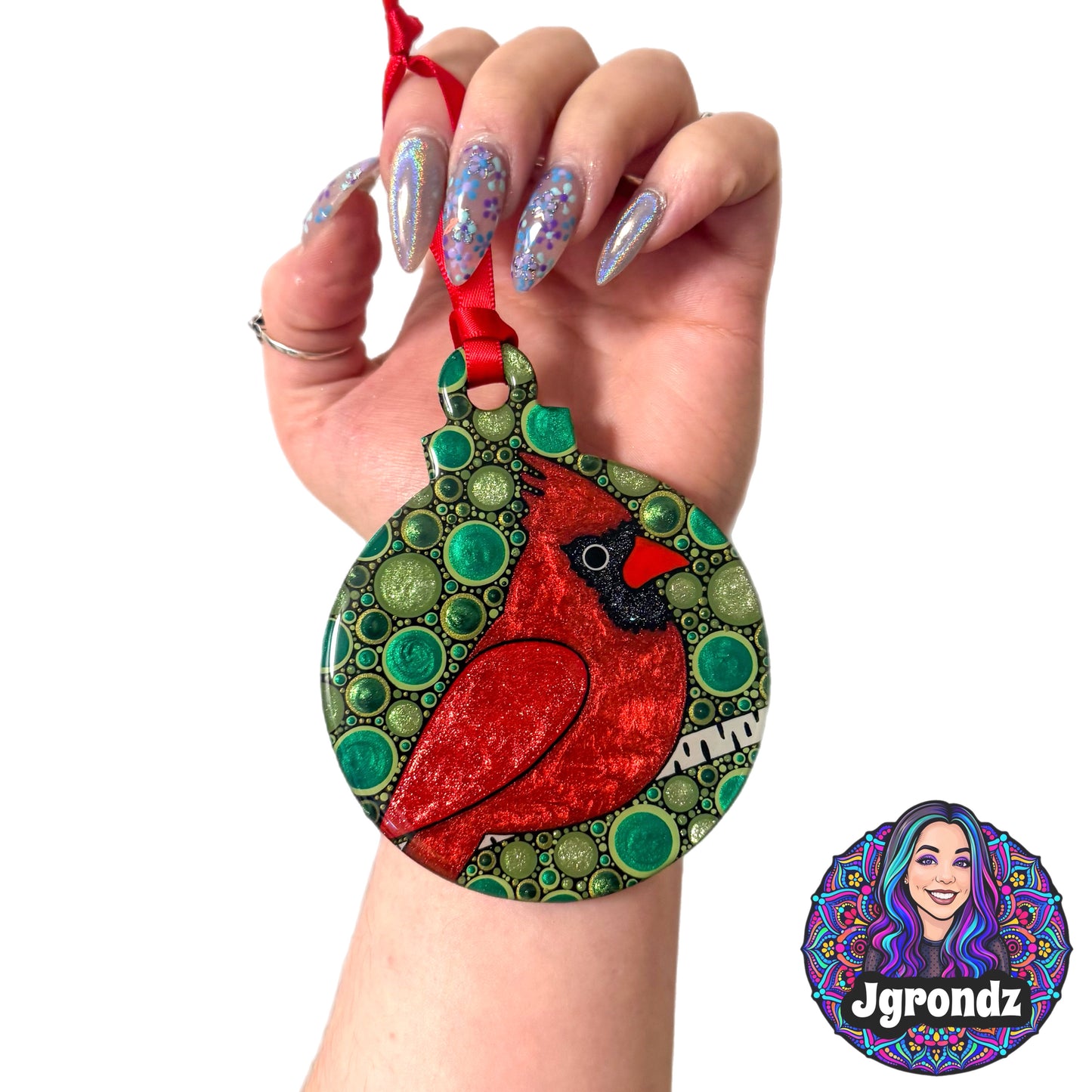 Cardinal 4” Wood Ornament
