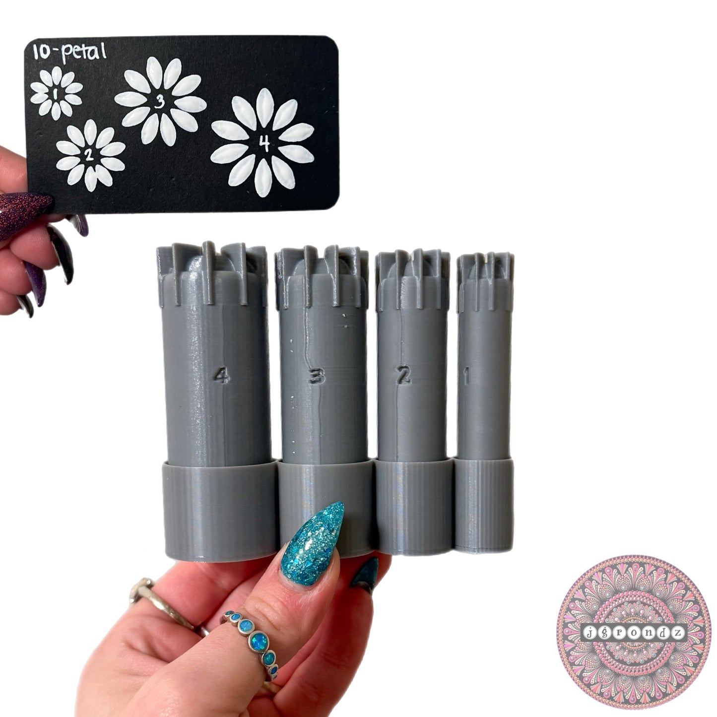 10-Petal Flower Dotting Tools