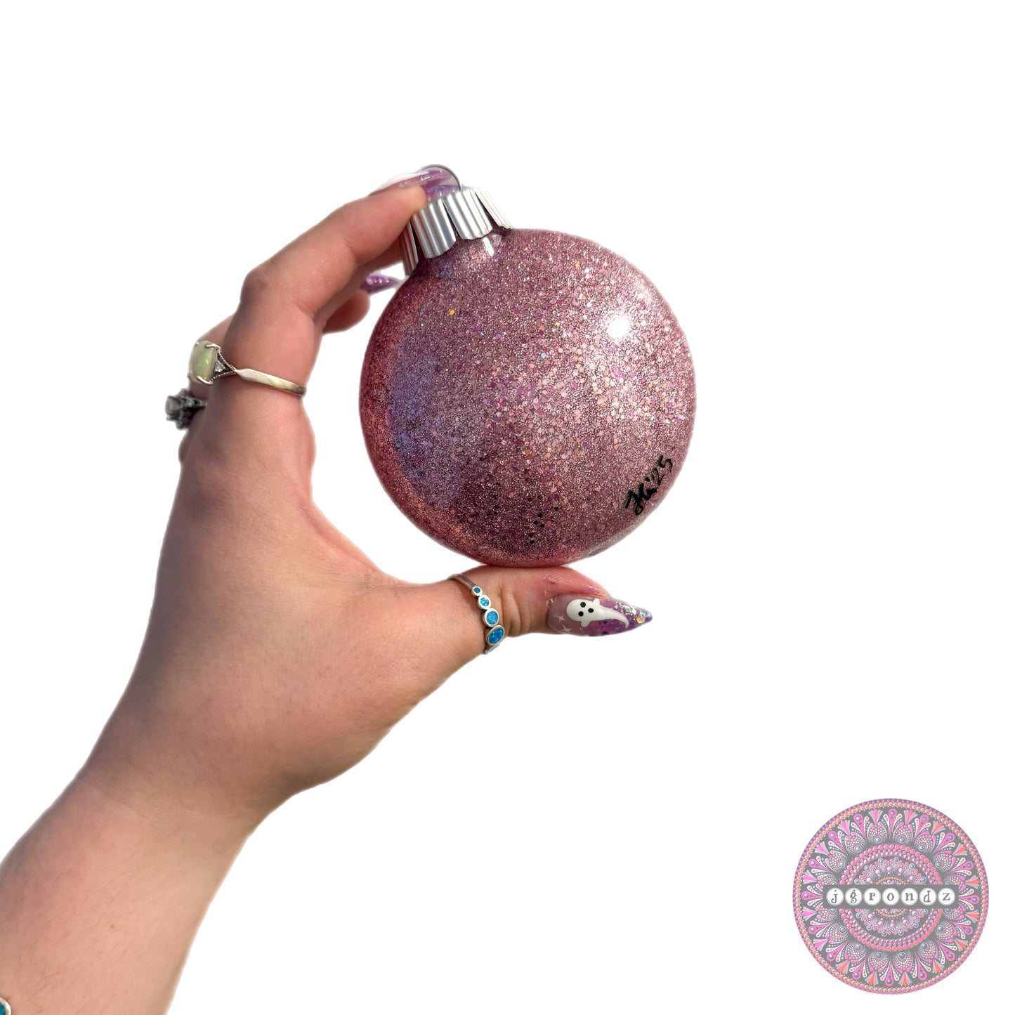 3” Reindeer Mandala Glitter Ornament