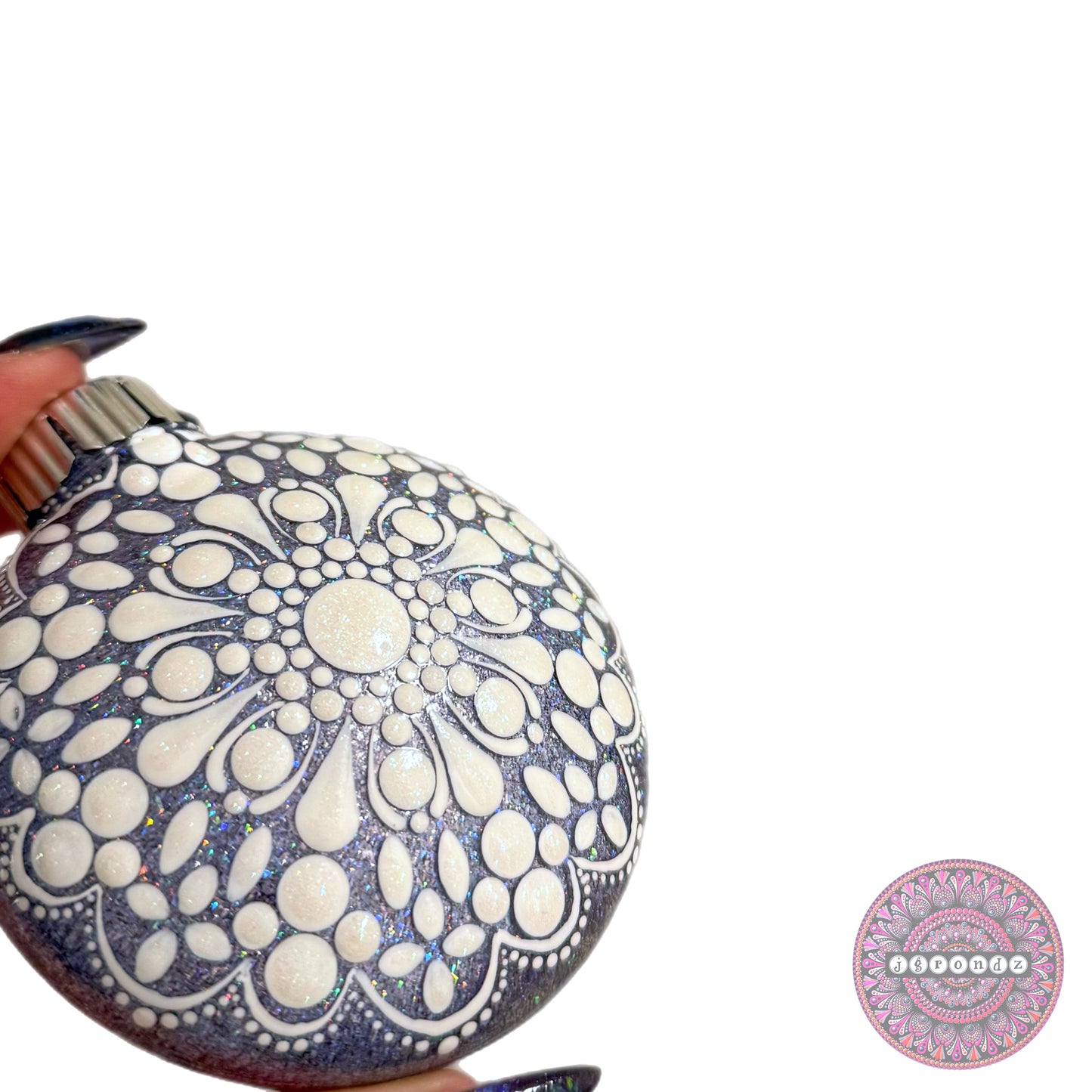 3” Mandala Glitter Ornament