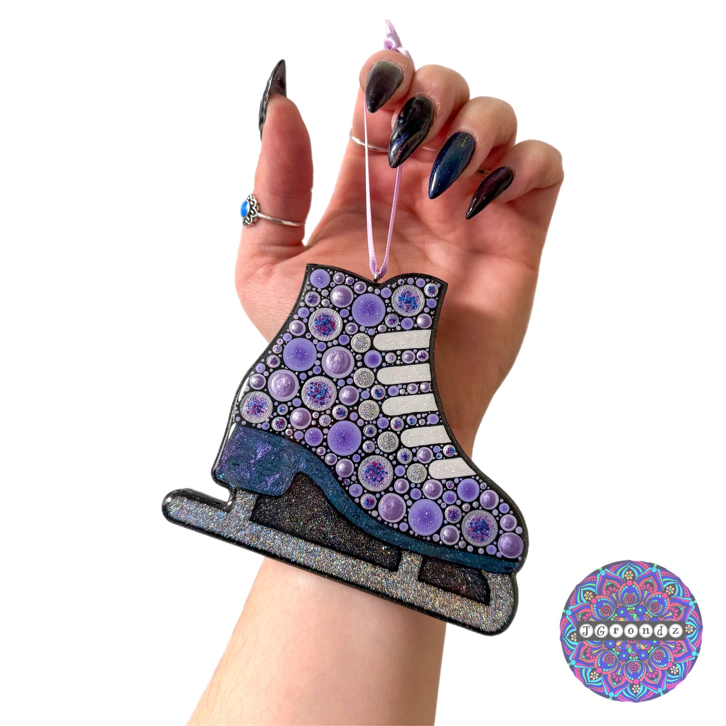 Ice Skate 4” Wood Ornament