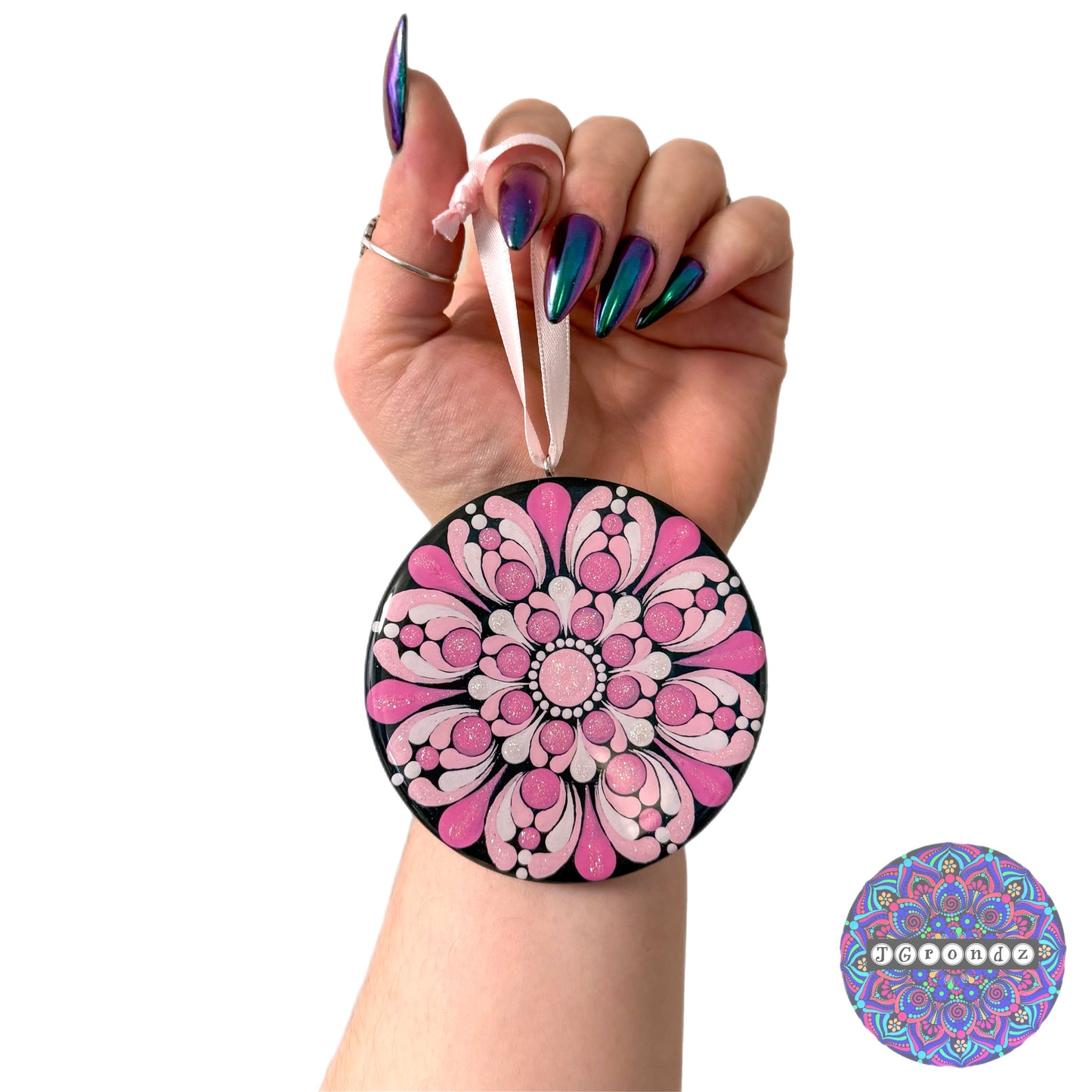 3” Mandala Wood Ornament