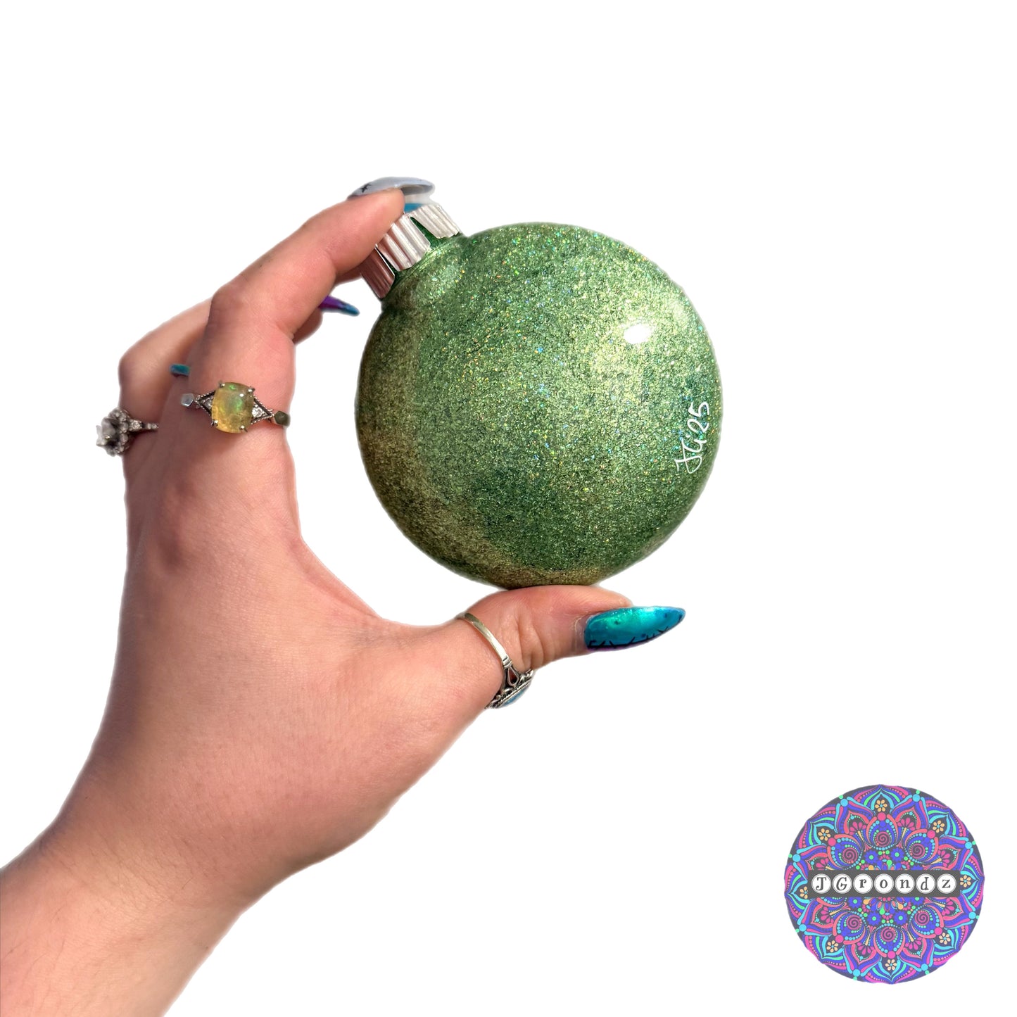 3” Mandala Glitter Ornament