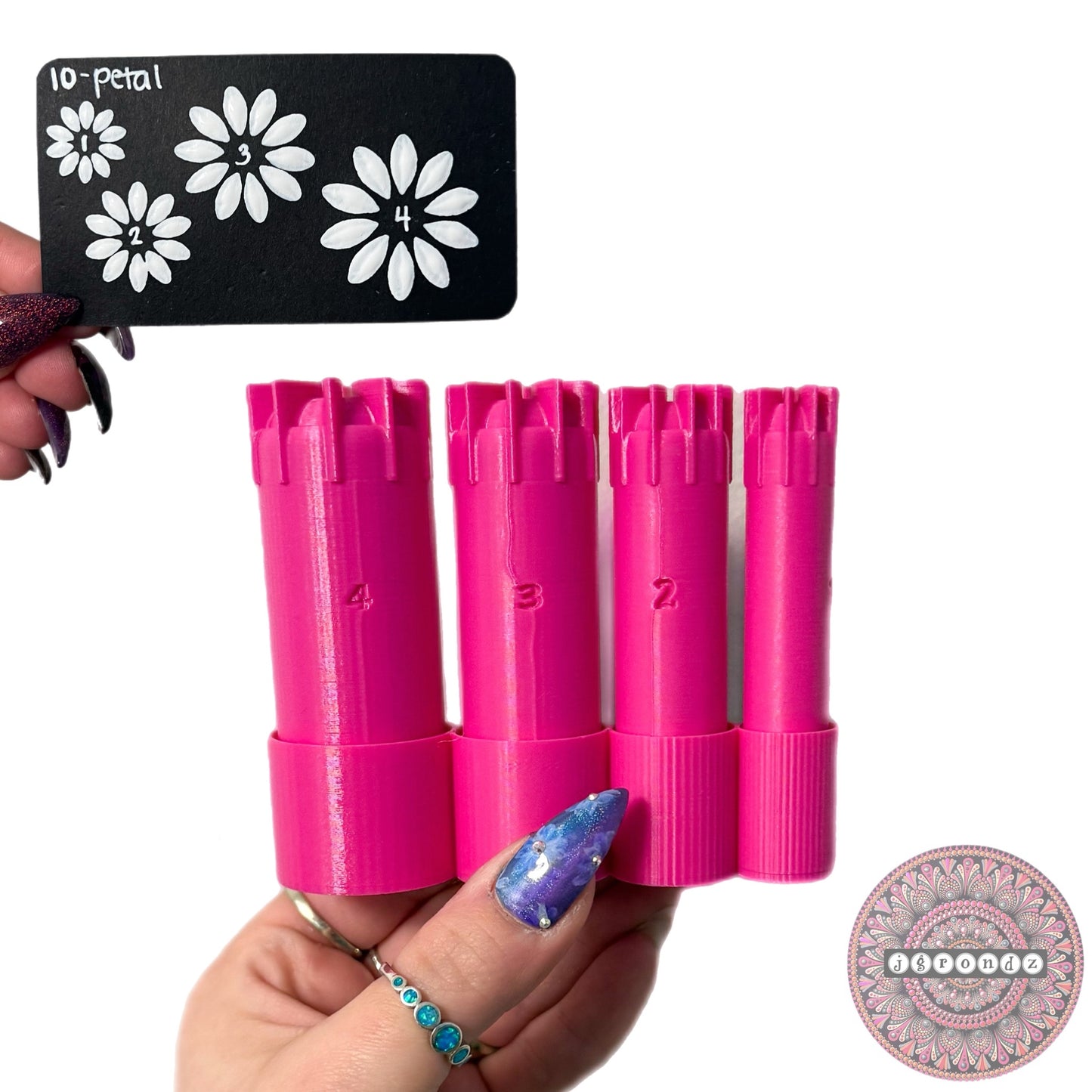 10-Petal Flower Dotting Tools