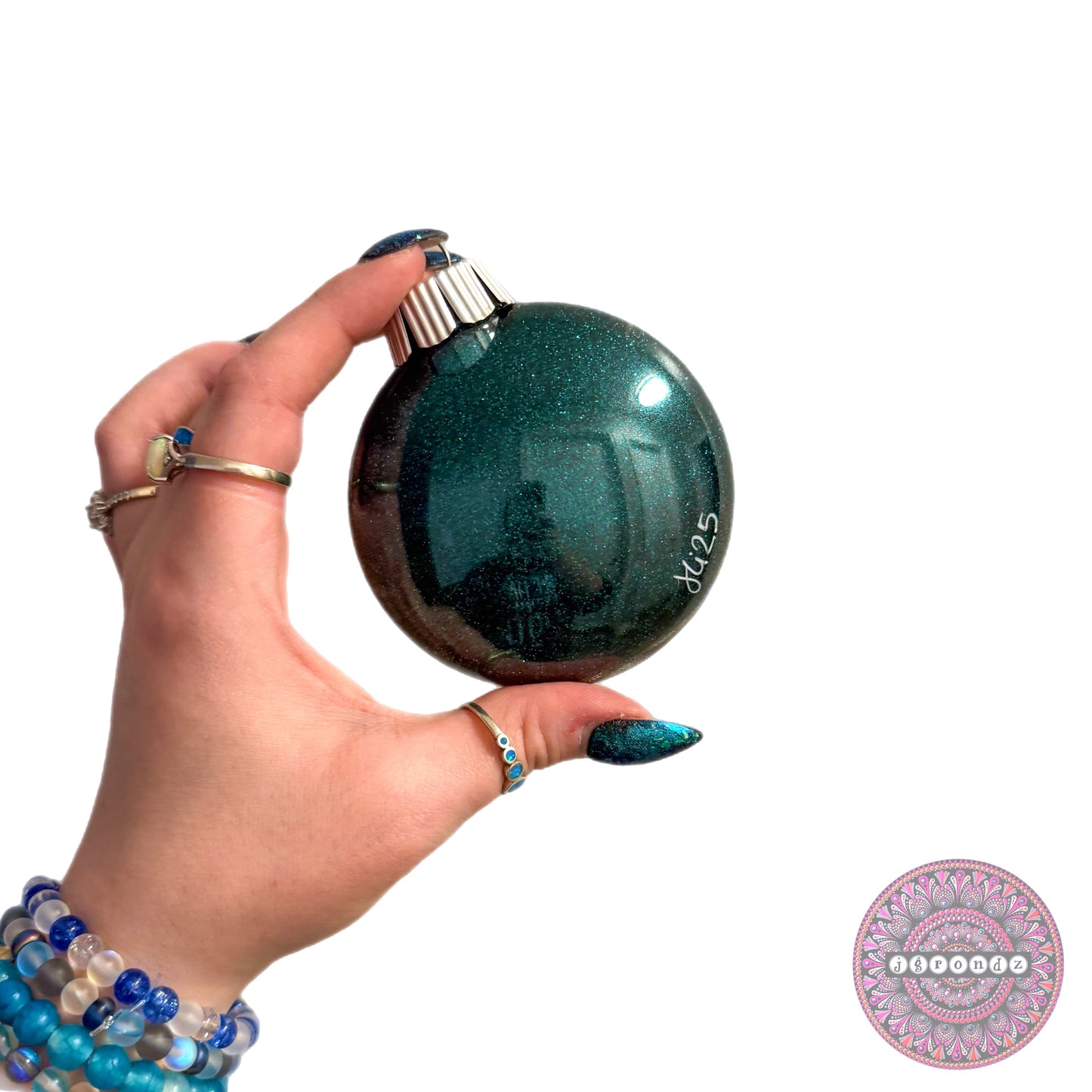 3” Mandala Glitter Ornament