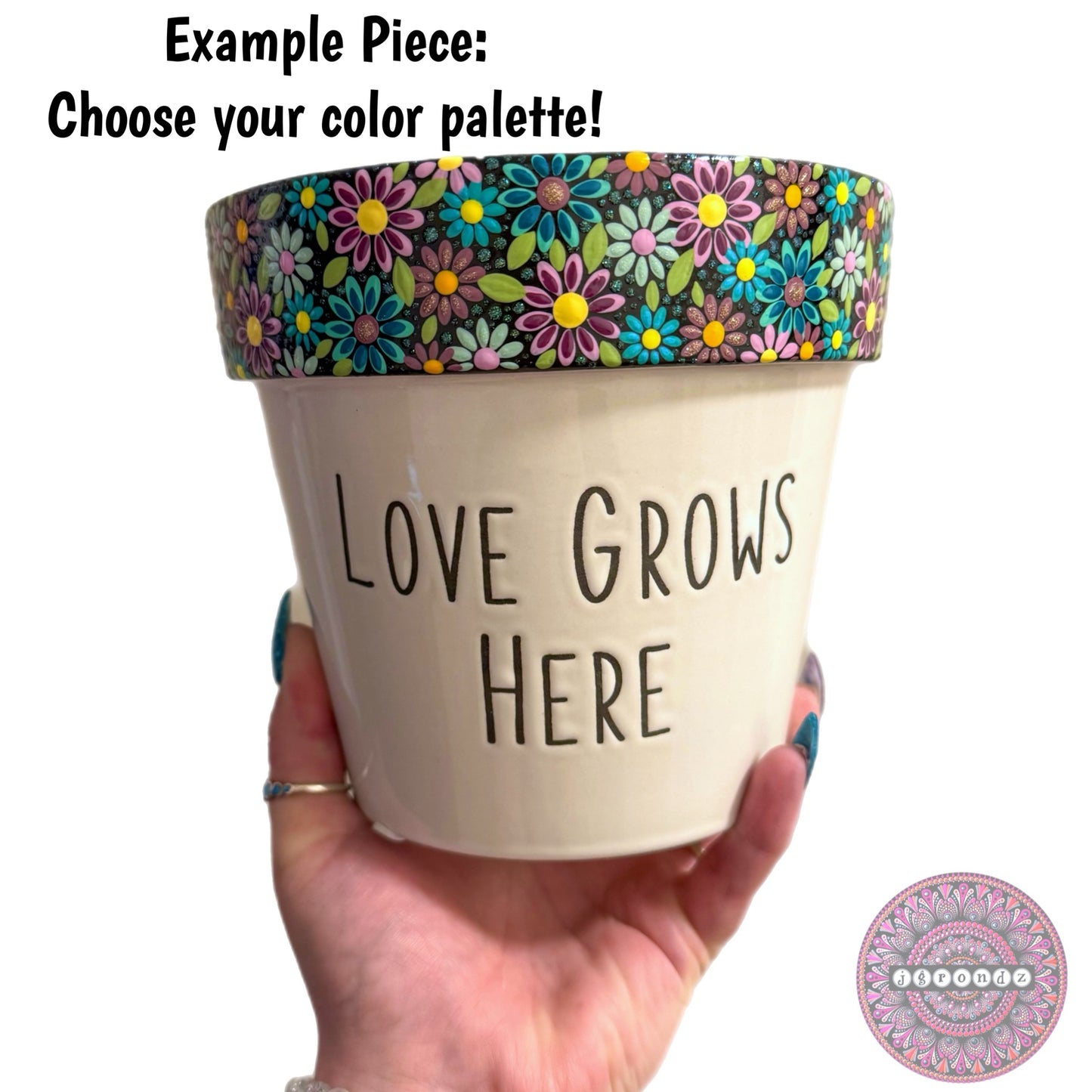 Custom Painted Plant Pots