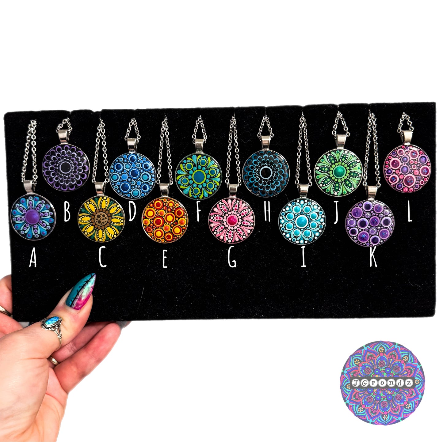Mandala Pendants (with chain)