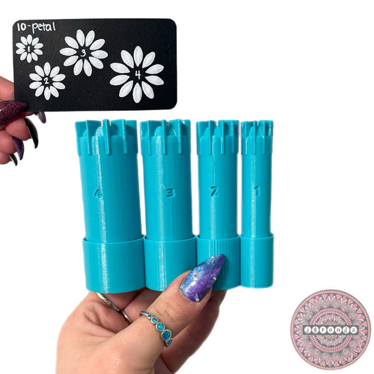 10-Petal Flower Dotting Tools