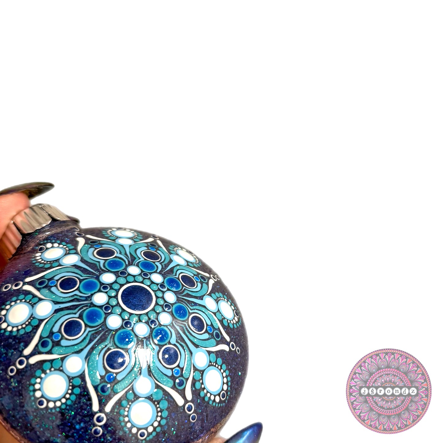 3” Mandala Glitter Ornament