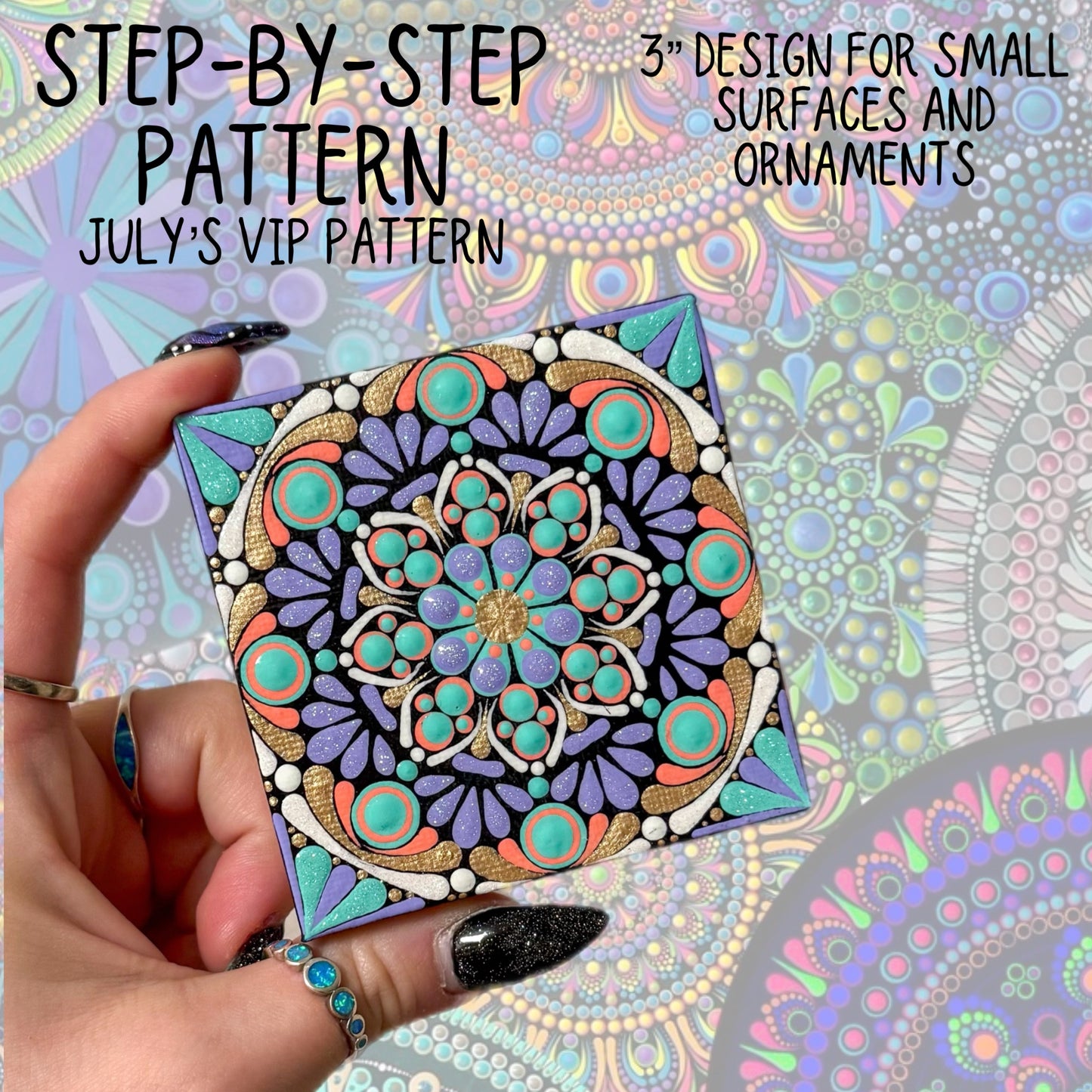 3 inch Mandala Pattern