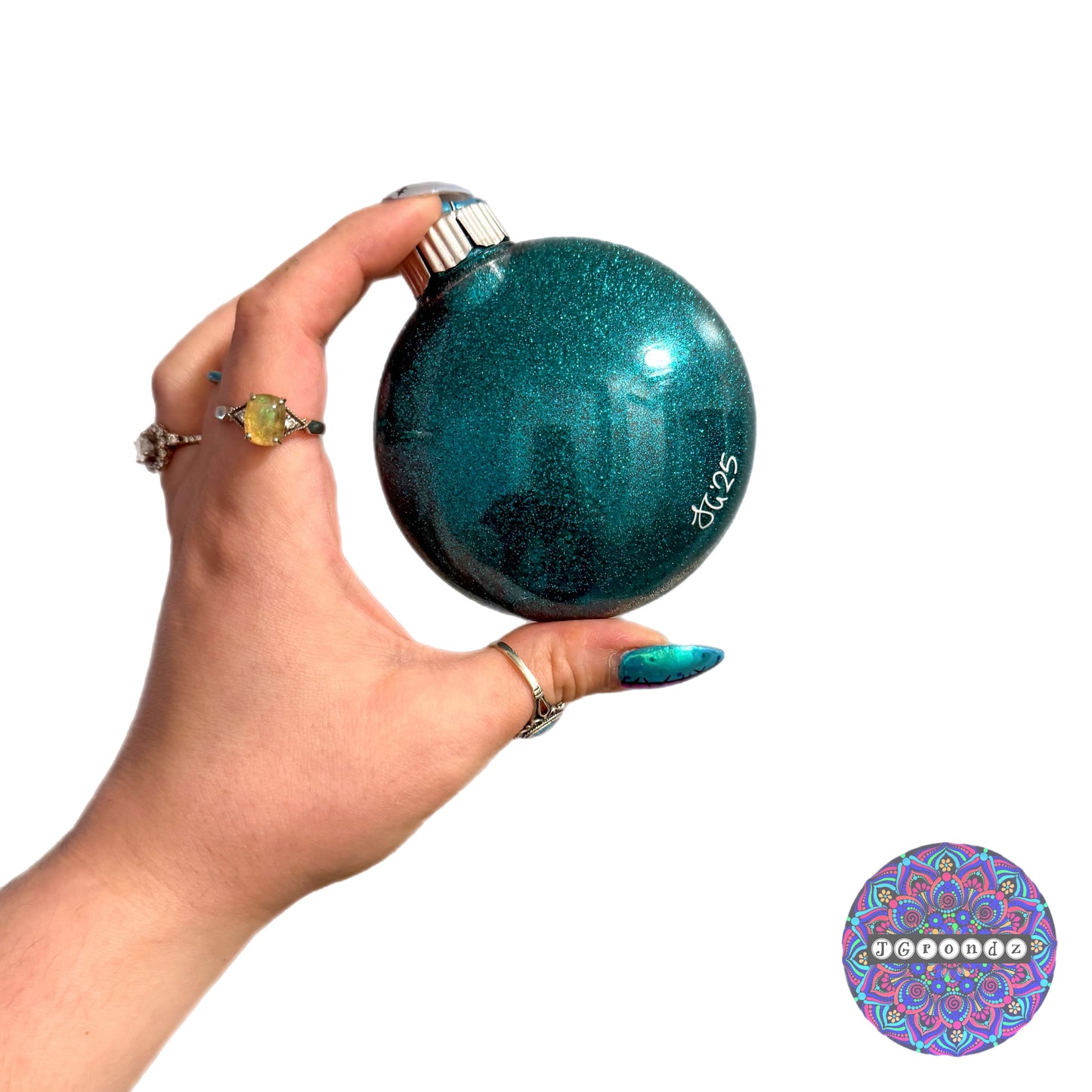 3” Snowman Mandala Glitter Ornament