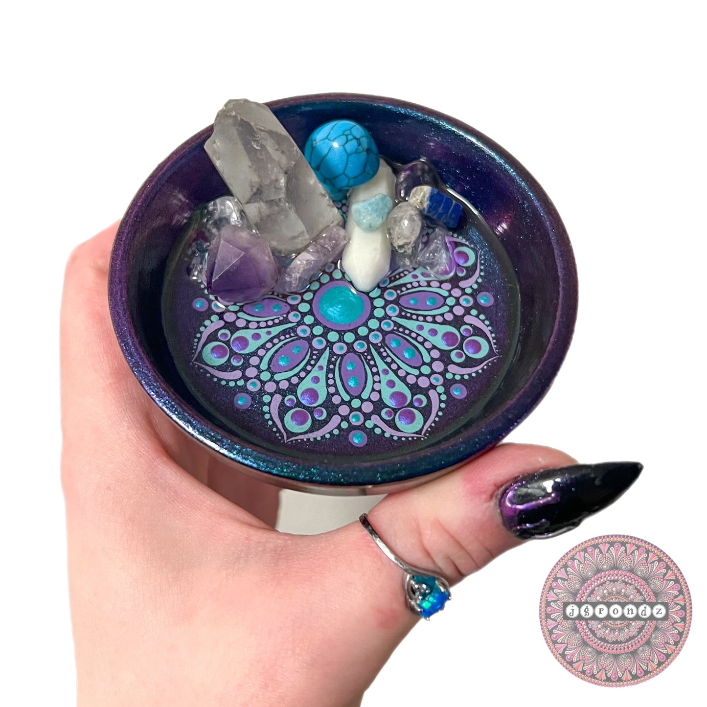 Crystal Mandala Trinket/Jewelry Dish