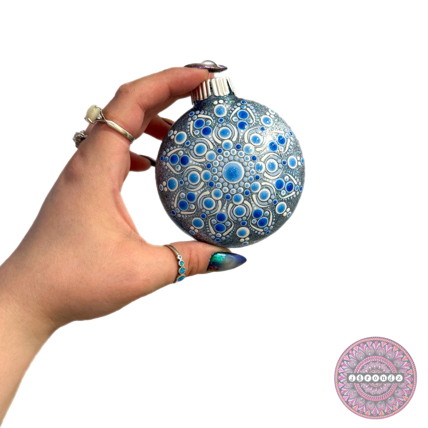 3” Mandala Glitter Ornament