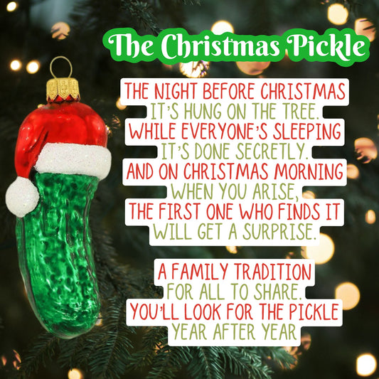 Pickle 4” Wood Ornament
