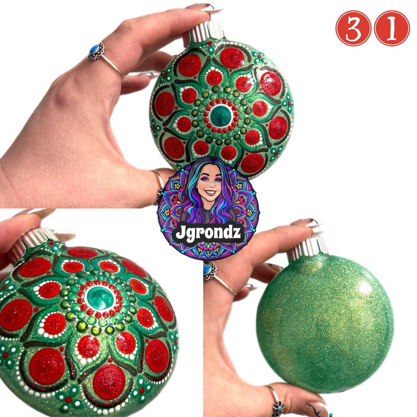 3” Mandala Ornament