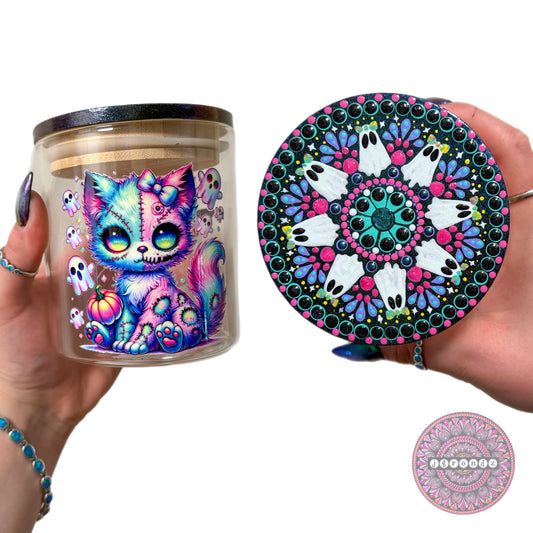 Halloween Mandala Stash Jar