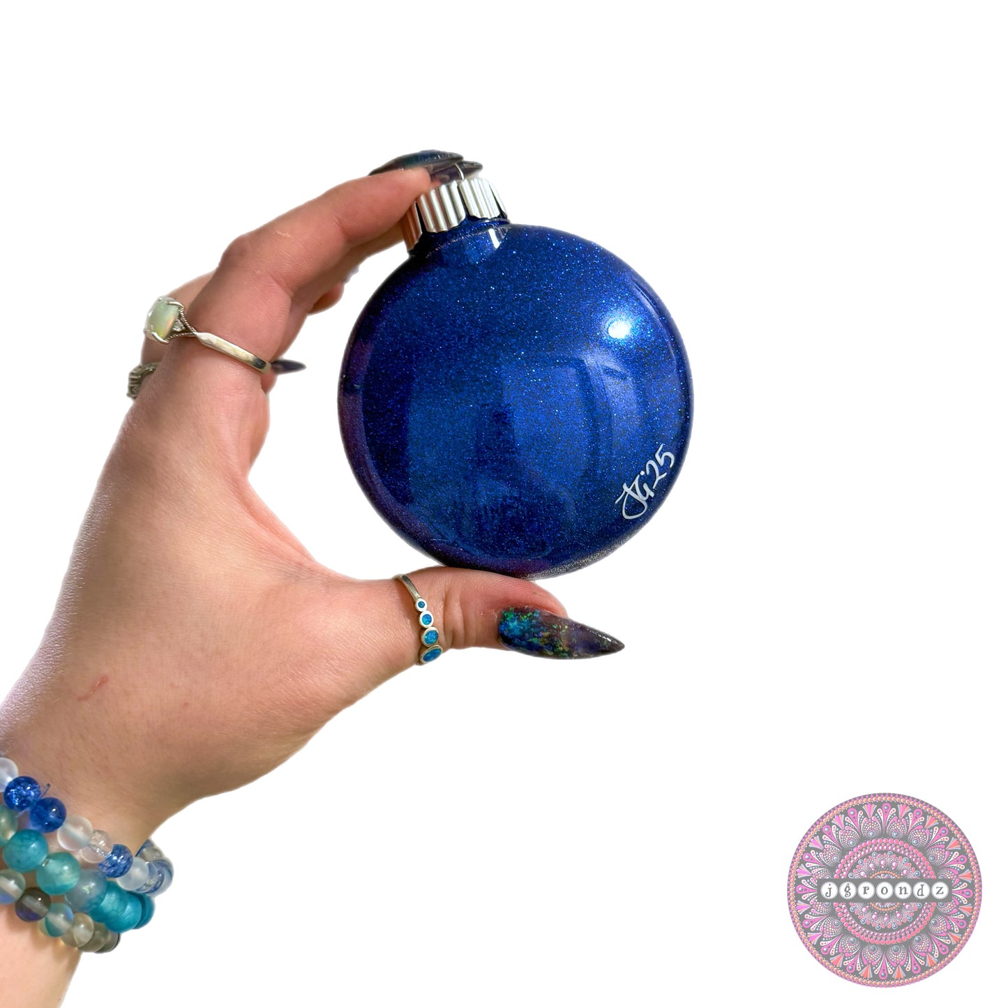 3” Mandala Glitter Ornament