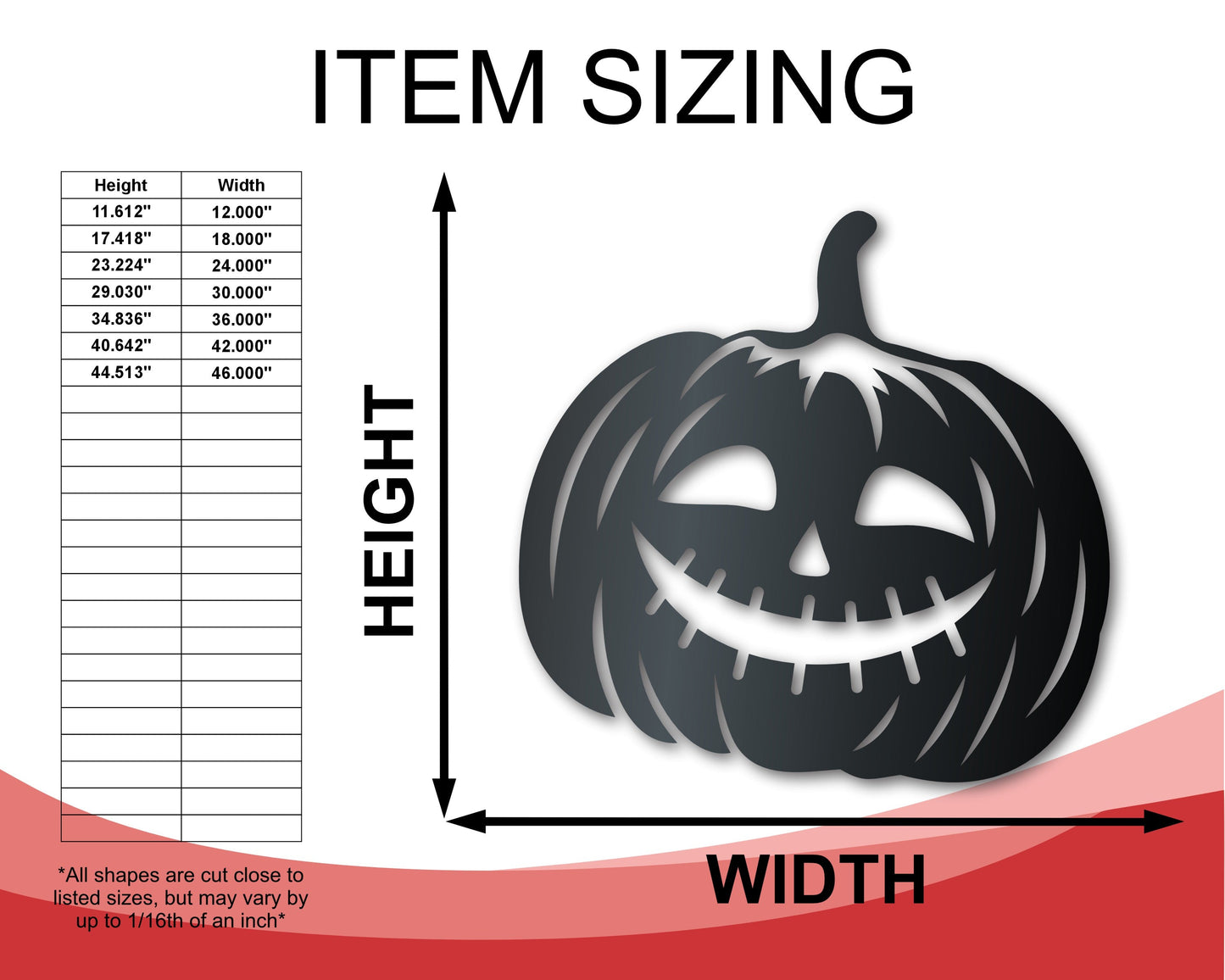 Metal Jack-O-Lanterns Wall Art | 3 Piece Set | Halloween | Indoor Outdoor | Up to 36" | Over 20 Color Options