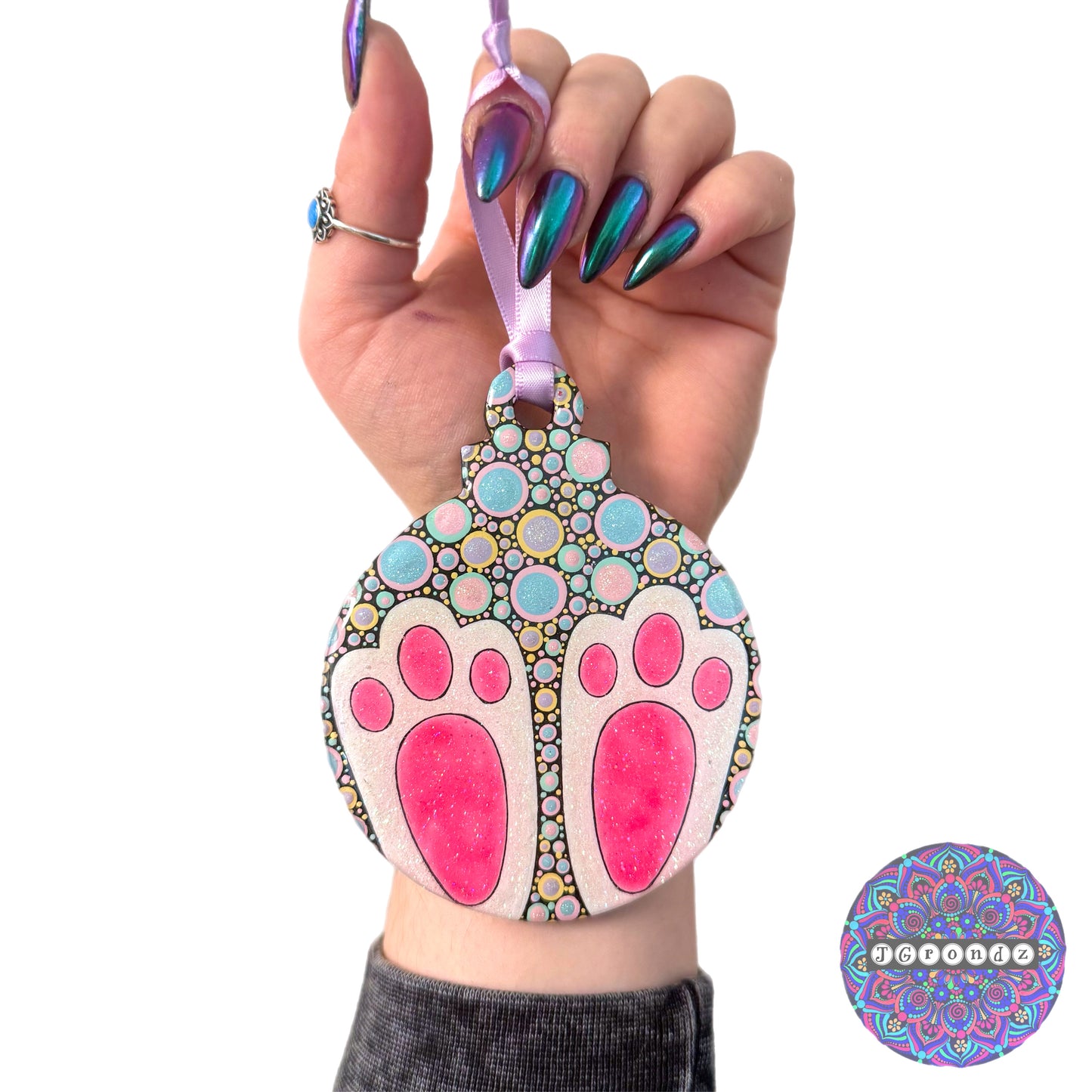 Bunny 4” Wood Ornament