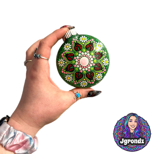 3” Ladybug Mandala Ornament
