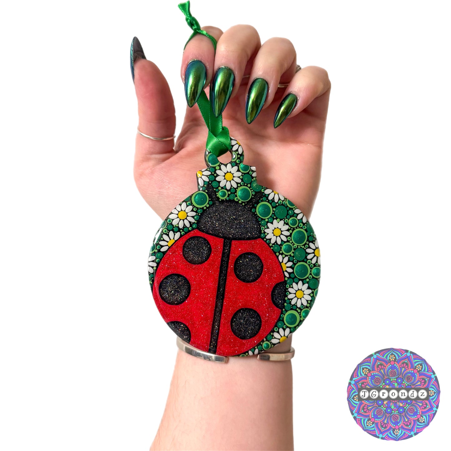 Ladybug 4” Wood Ornament