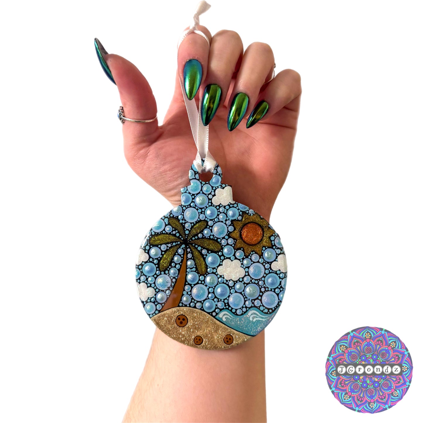 Beach 4” Wood Ornament