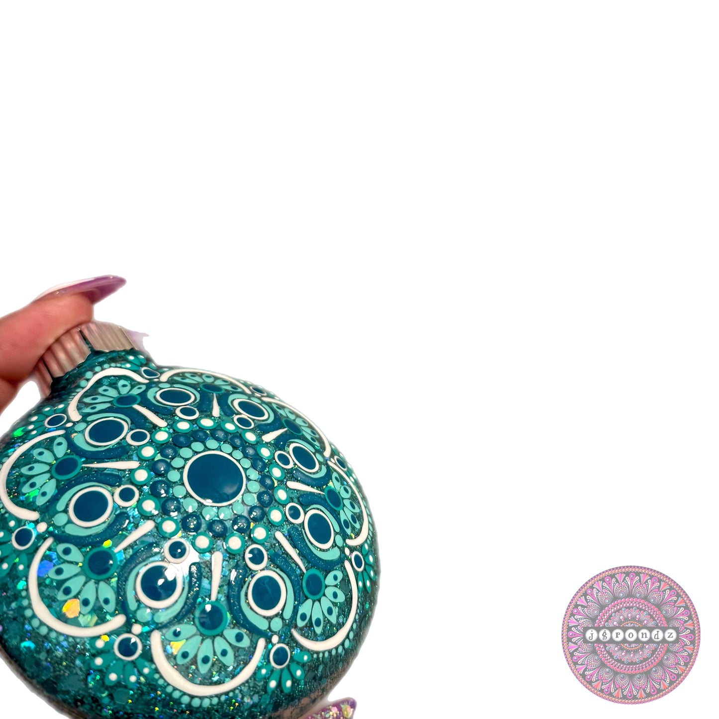 3” Mandala Glitter Ornament