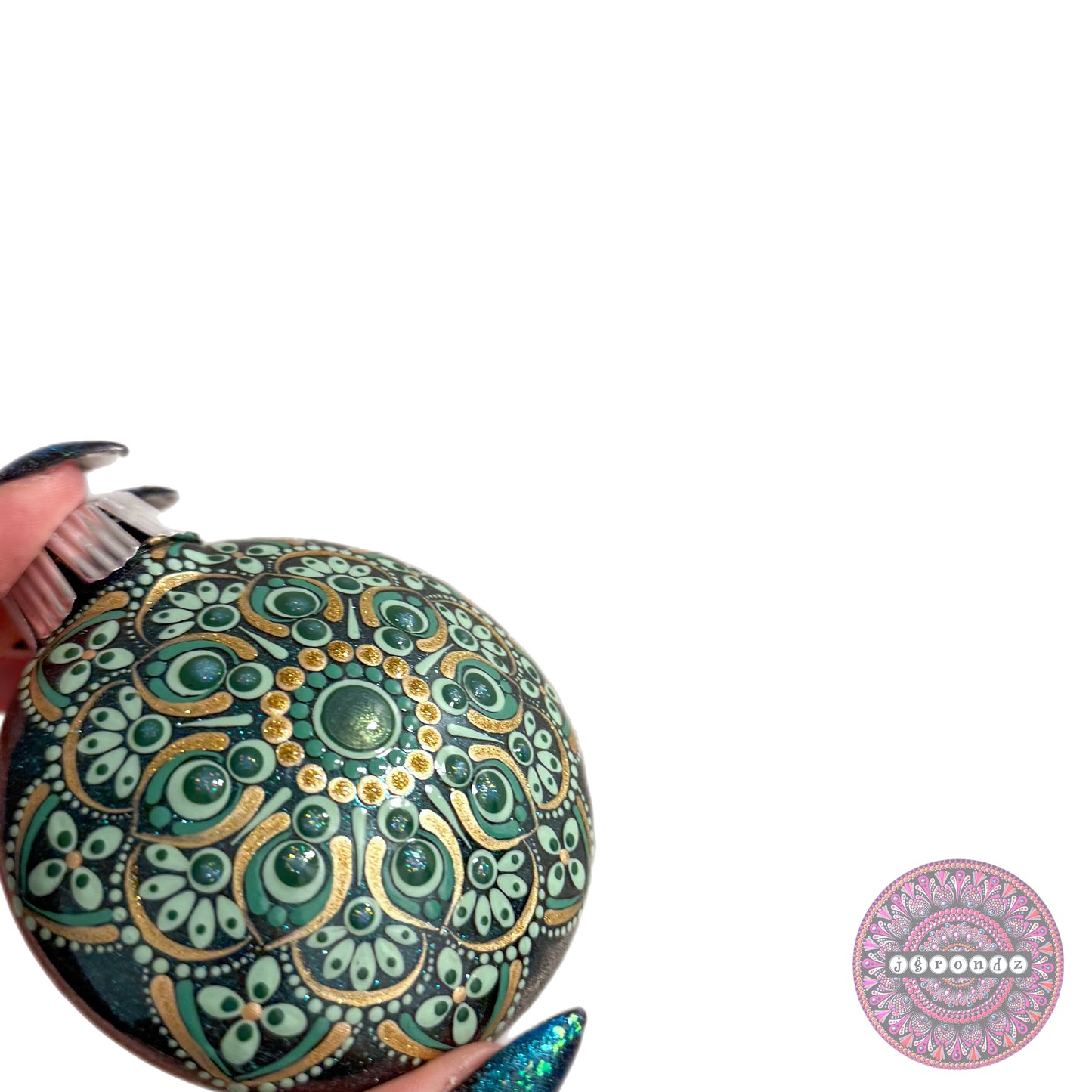 3” Mandala Glitter Ornament