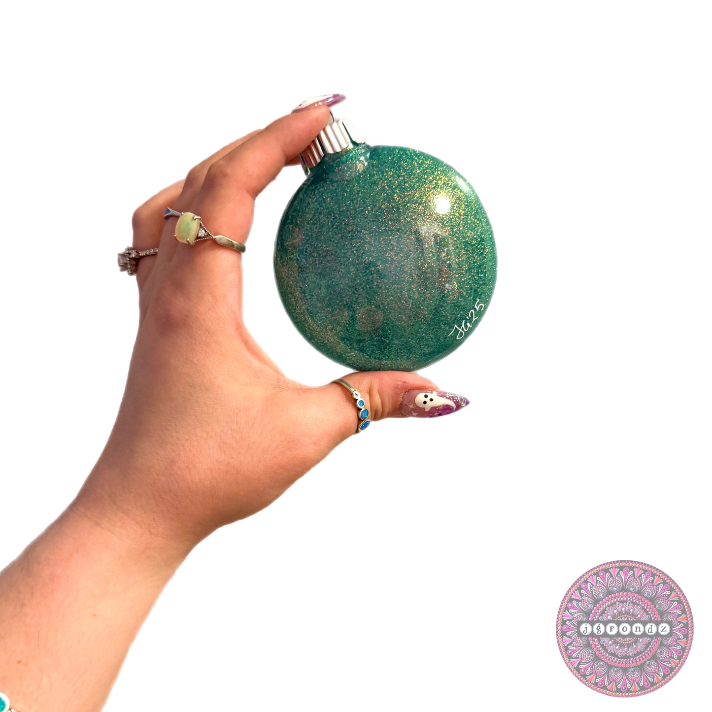 3” Reindeer Mandala Glitter Ornament