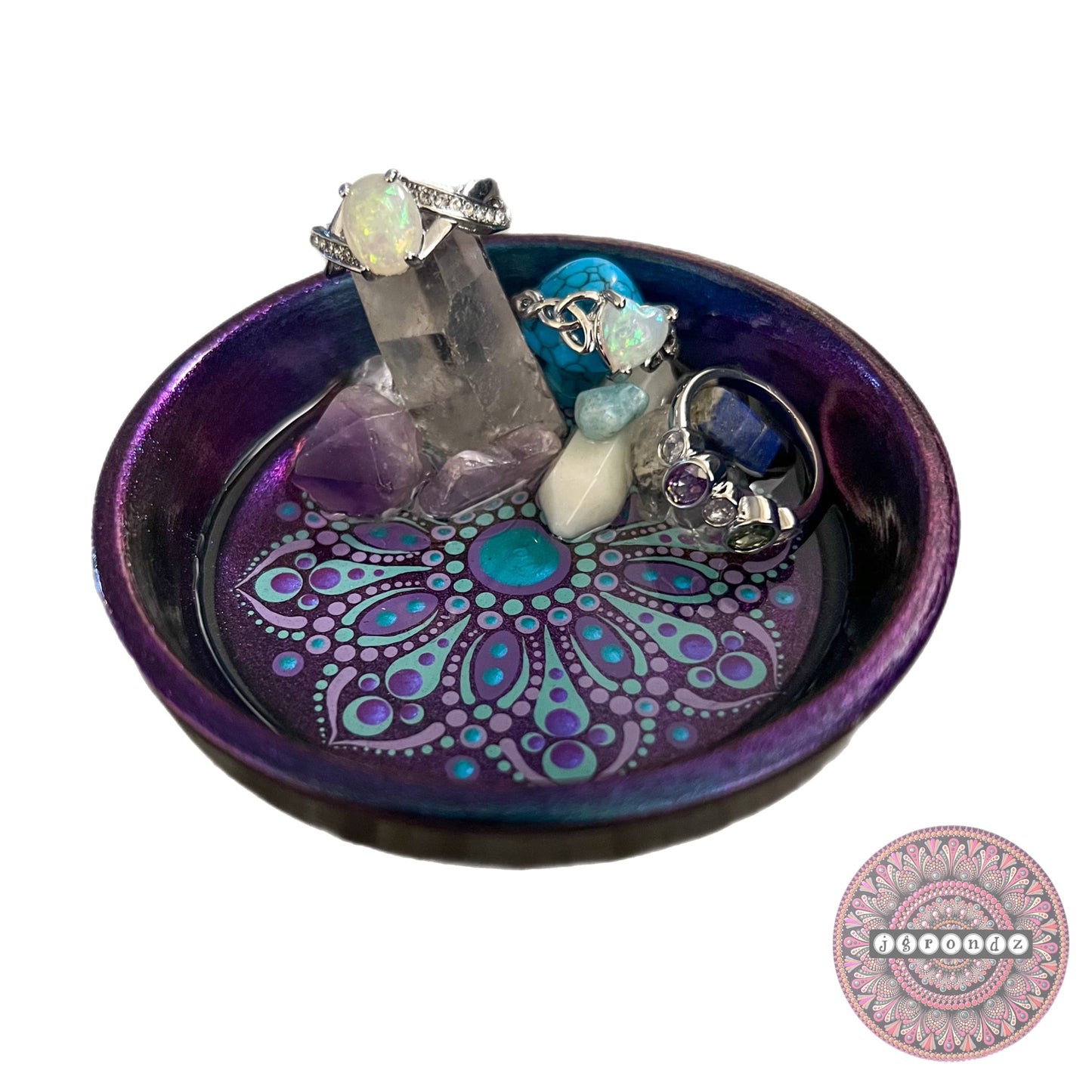 Crystal Mandala Trinket/Jewelry Dish