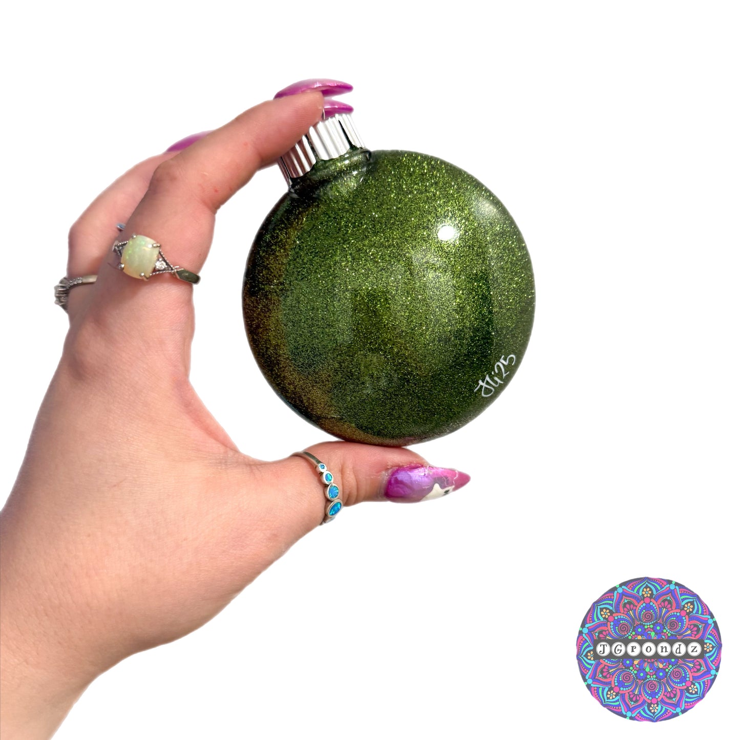 3” Mandala Glitter Ornament