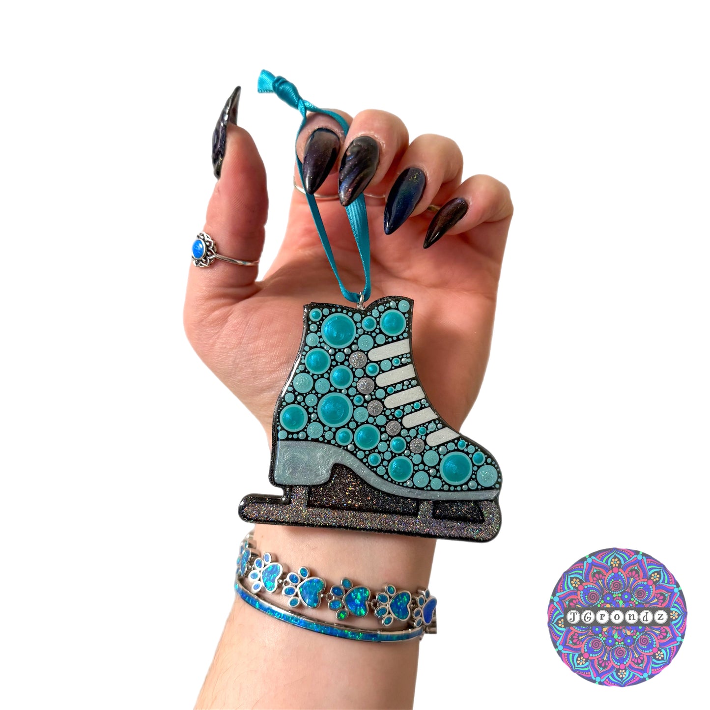 Ice Skate 3” Wood Ornament