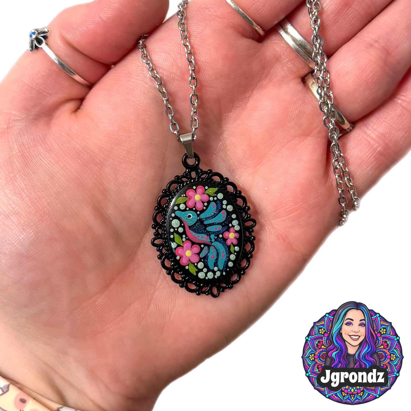 Hummingbird Necklace Pendant w/ Chain