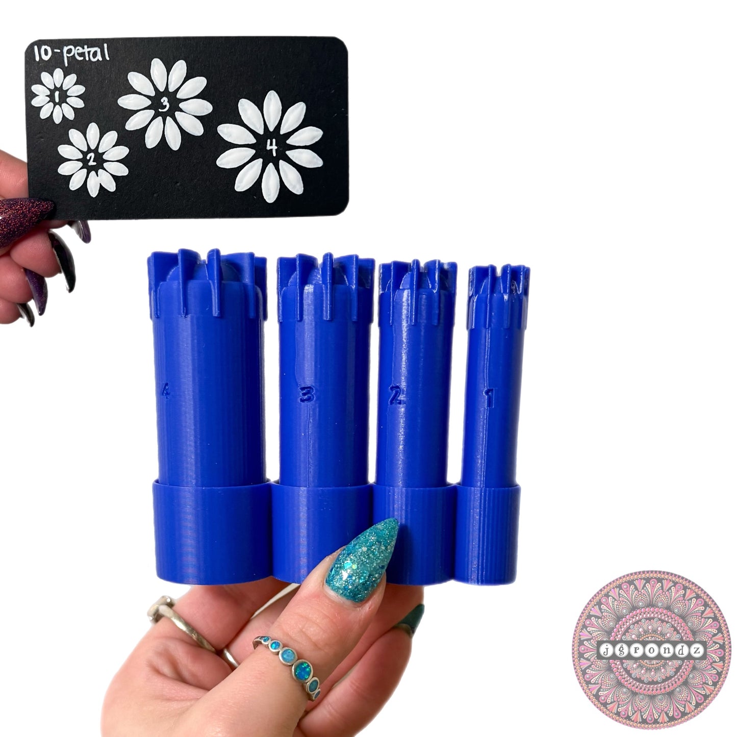 10-Petal Flower Dotting Tools