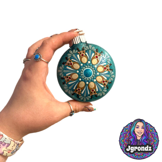 3” Deer Mandala Ornament