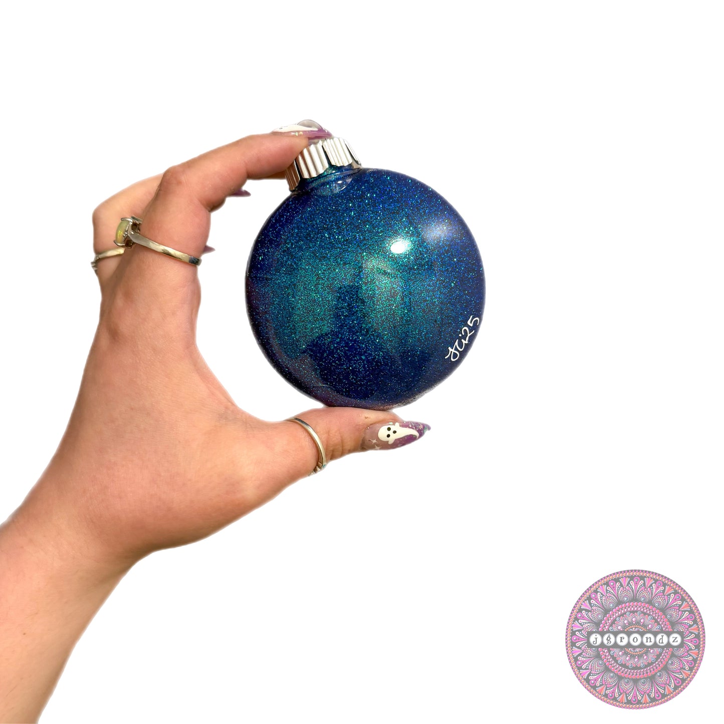 3” Reindeer Mandala Glitter Ornament