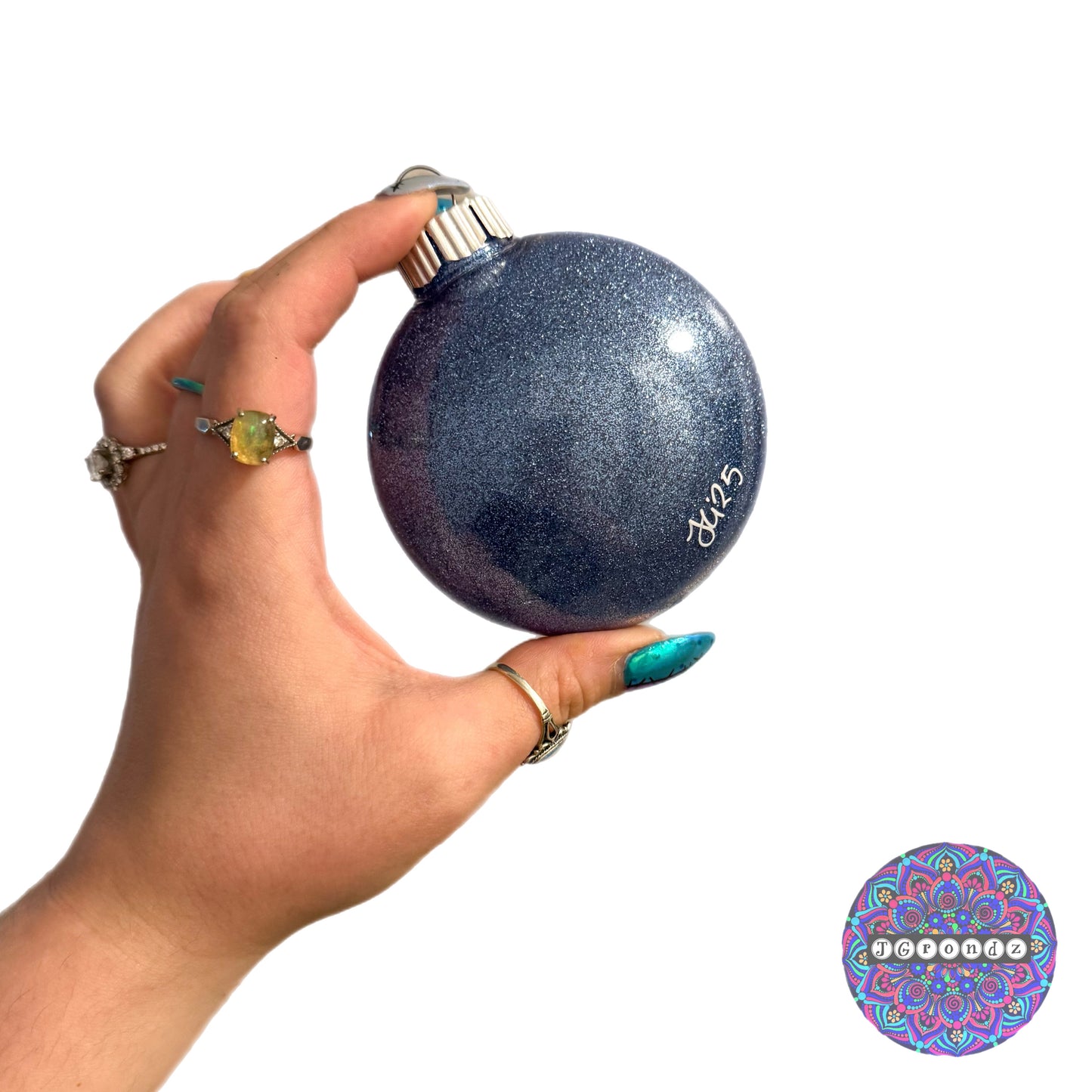 3” Snowman Mandala Glitter Ornament