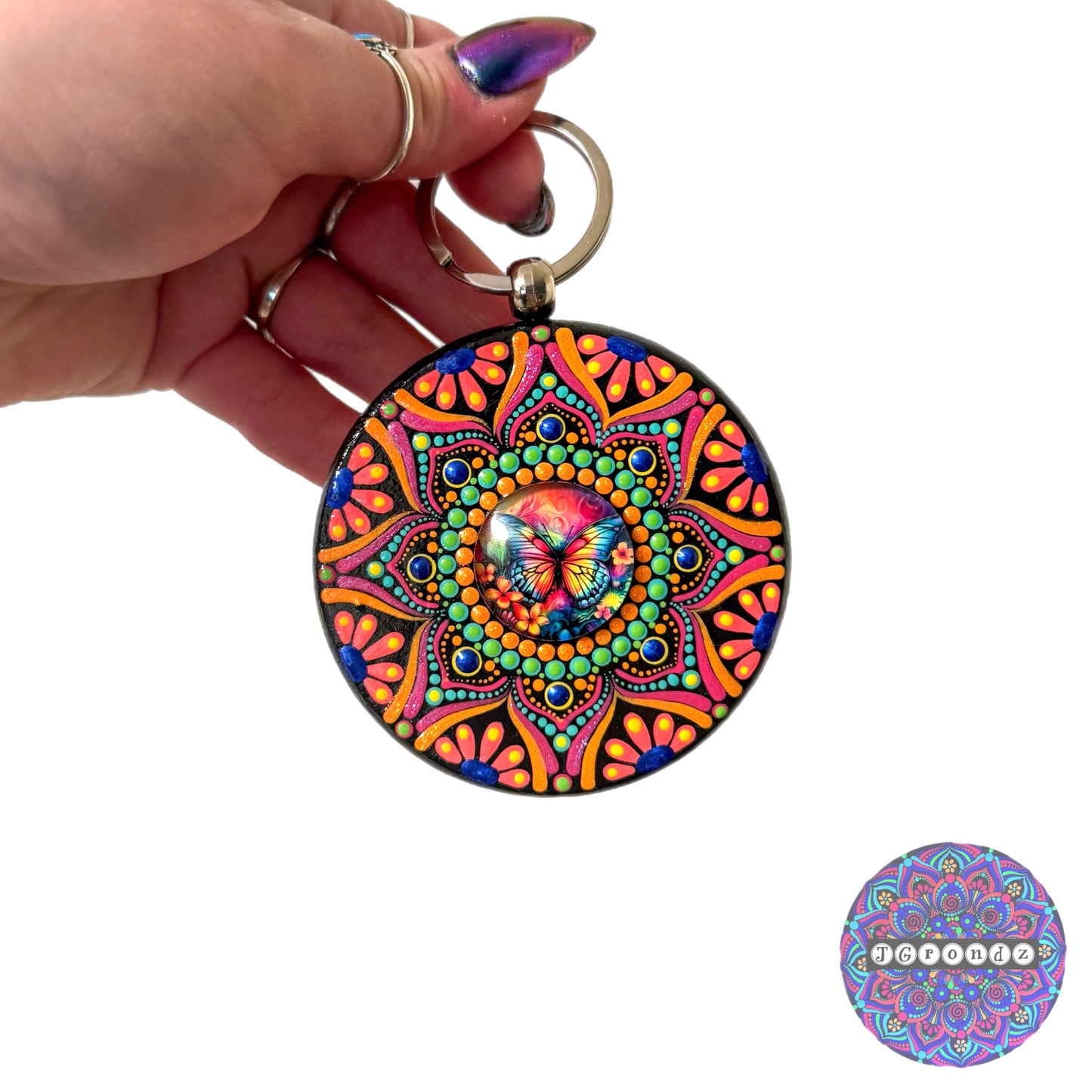 Mandala Purse Pendant 3”