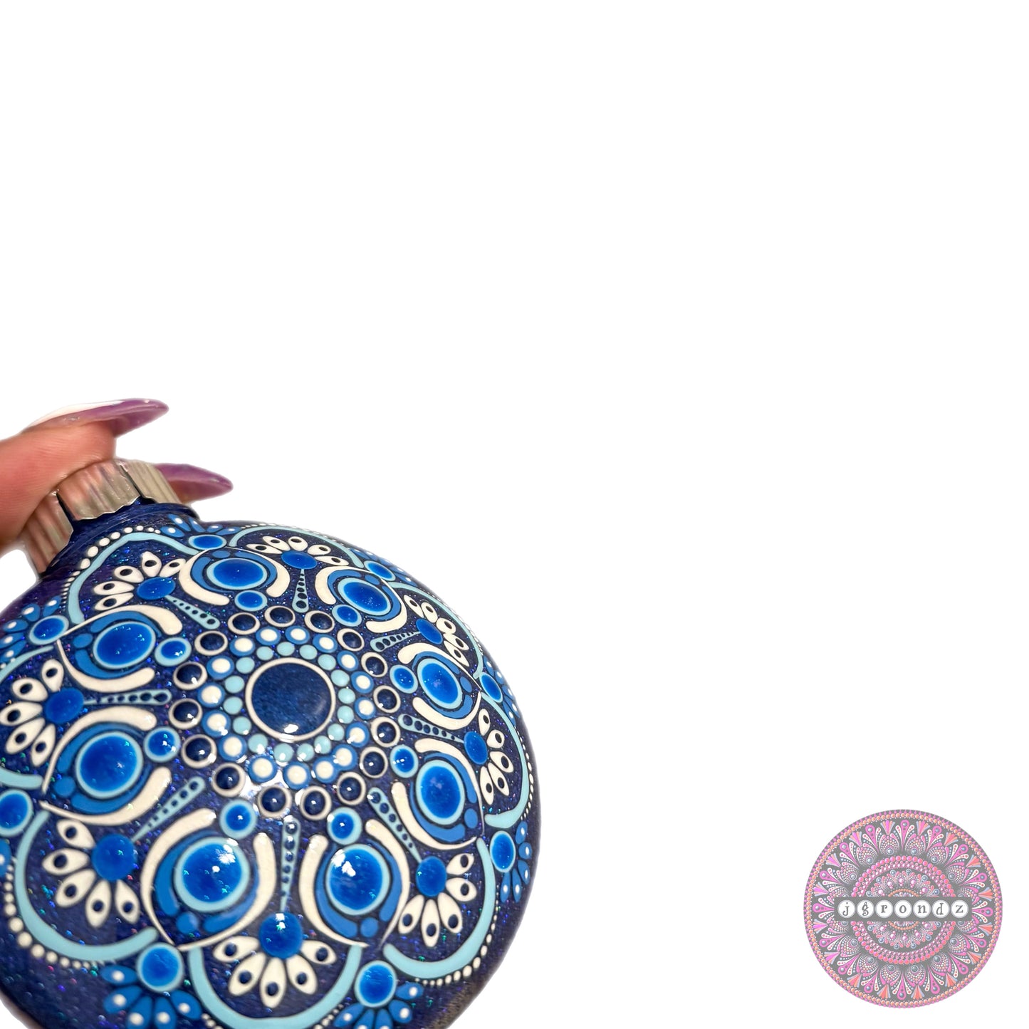 3” Mandala Glitter Ornament