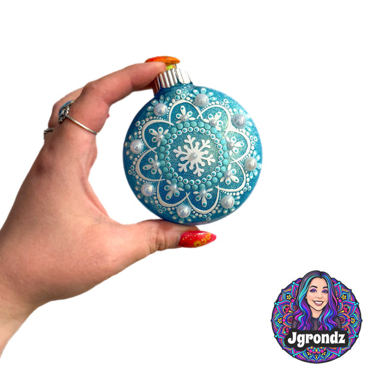3” Snowflake Mandala Ornament