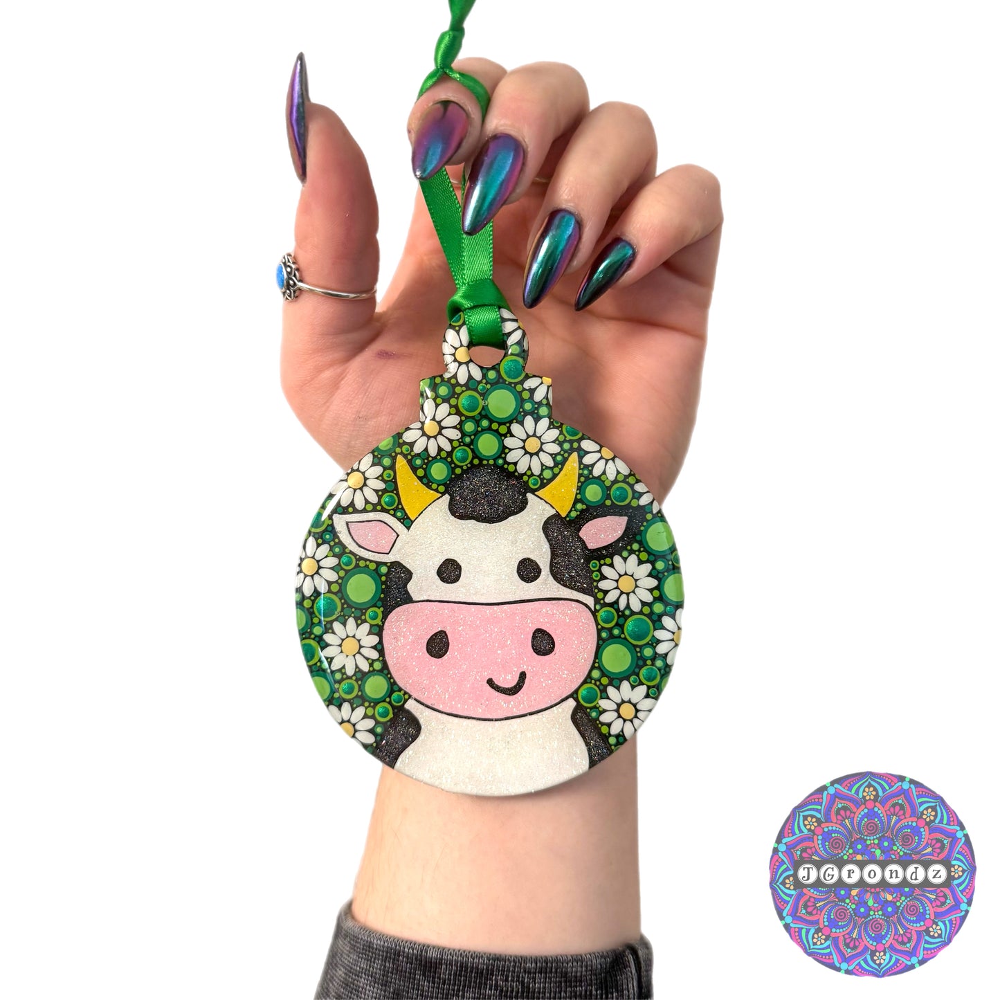 Cow 4” Wood Ornament