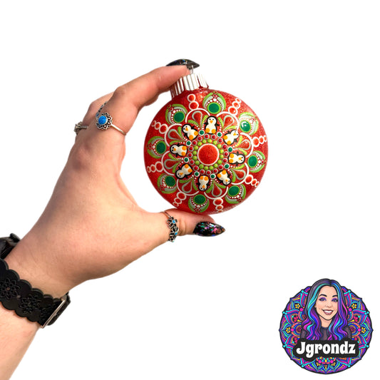 3” Penguin Mandala Ornament