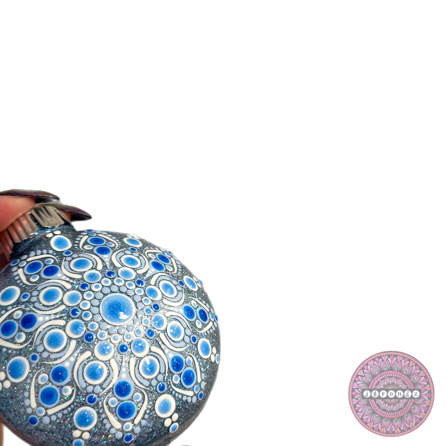 3” Mandala Glitter Ornament