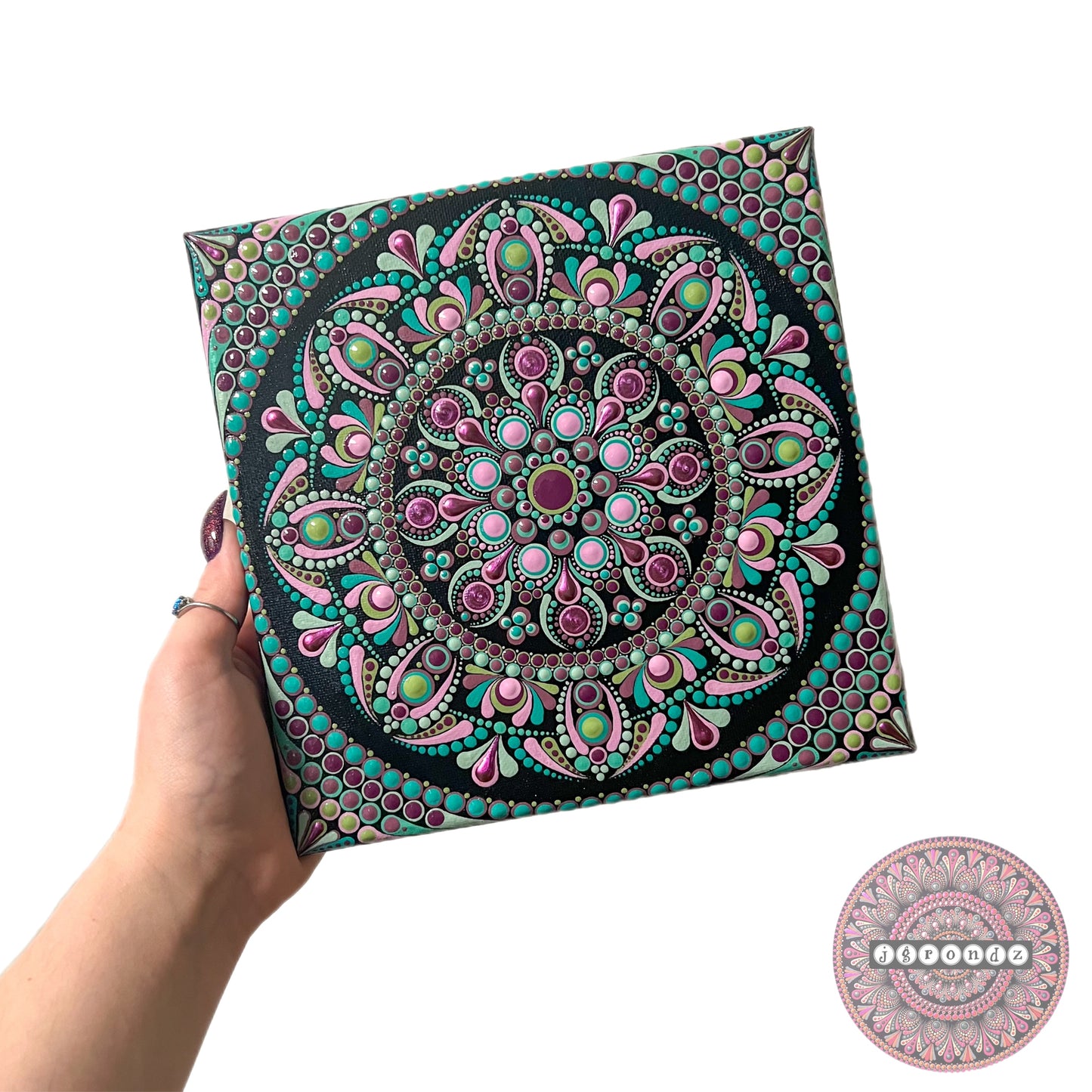 8x8 Canvas Mandala Painting