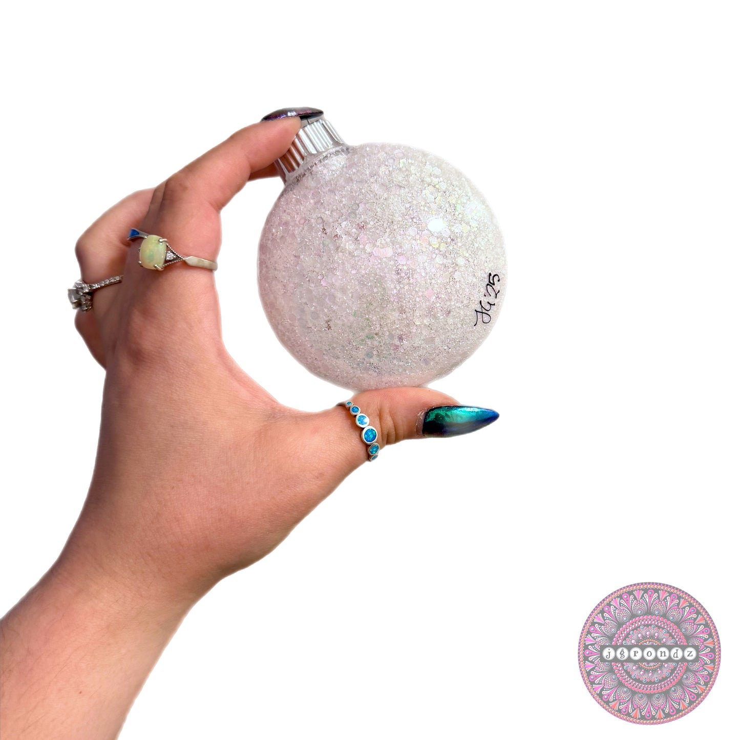 3” Gingerbread Mandala Glitter Ornament