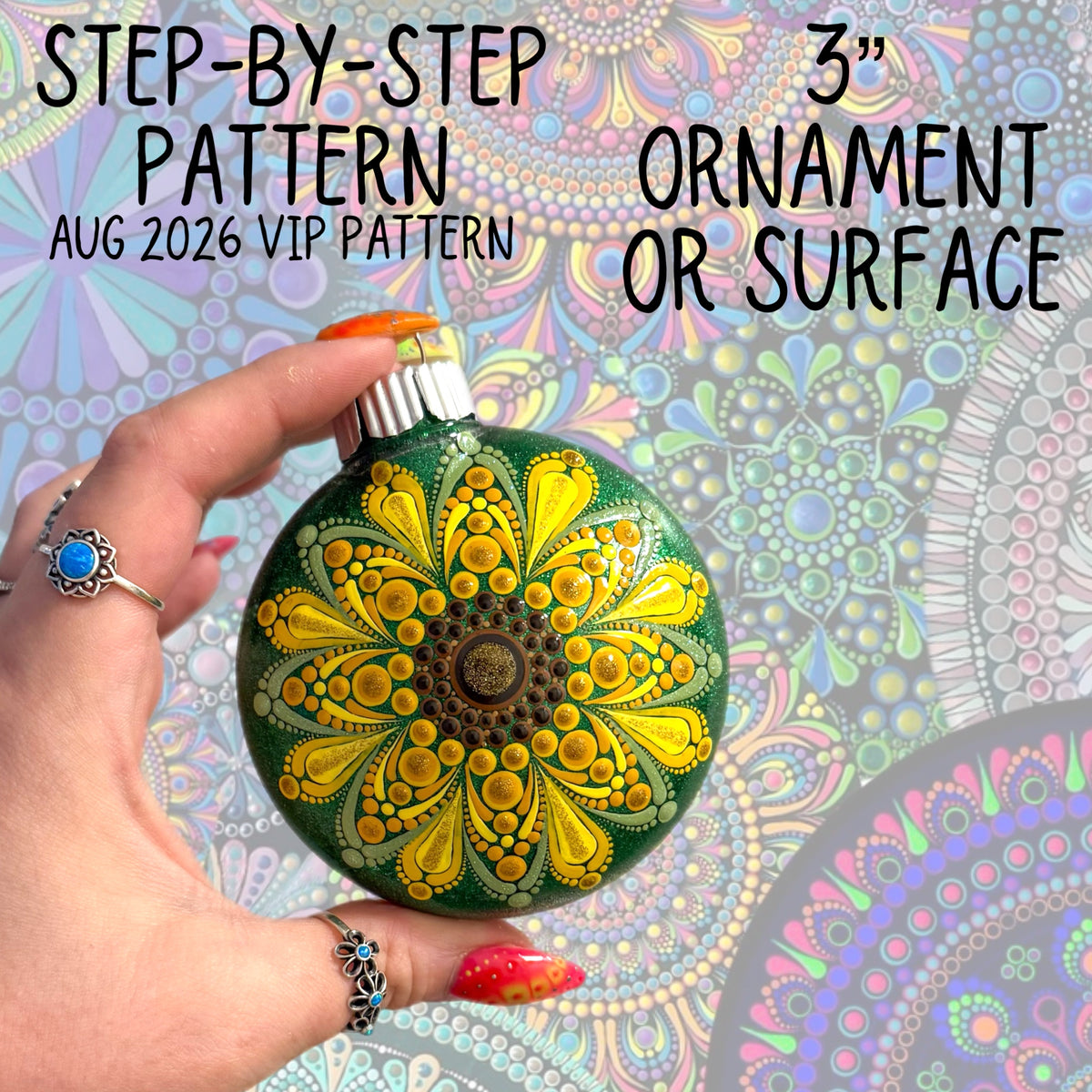3 inch Mandala Pattern