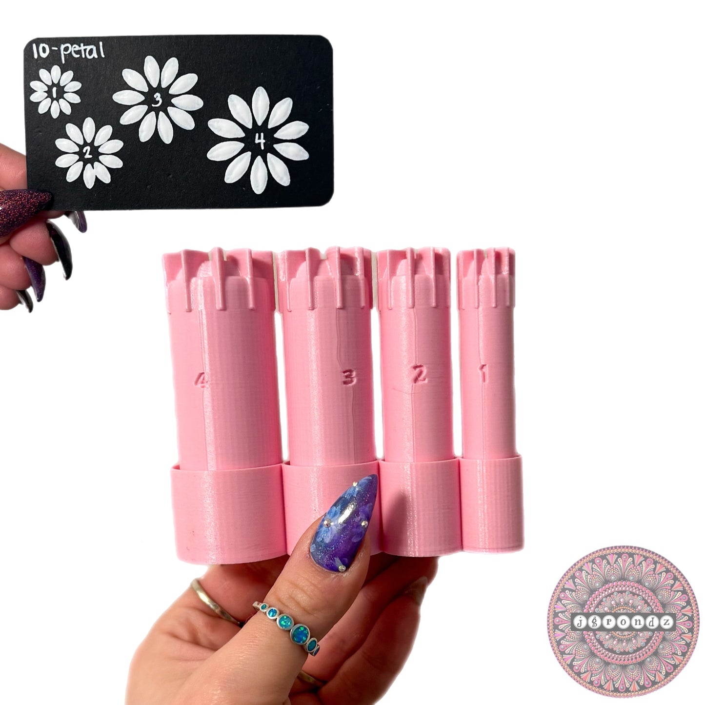 10-Petal Flower Dotting Tools
