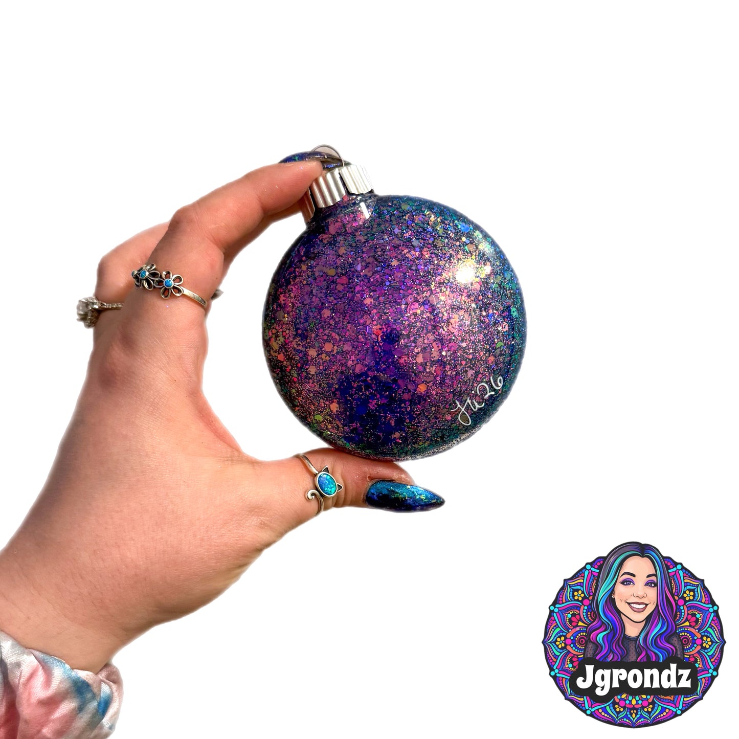 3” Oil Slick Mandala Ornament