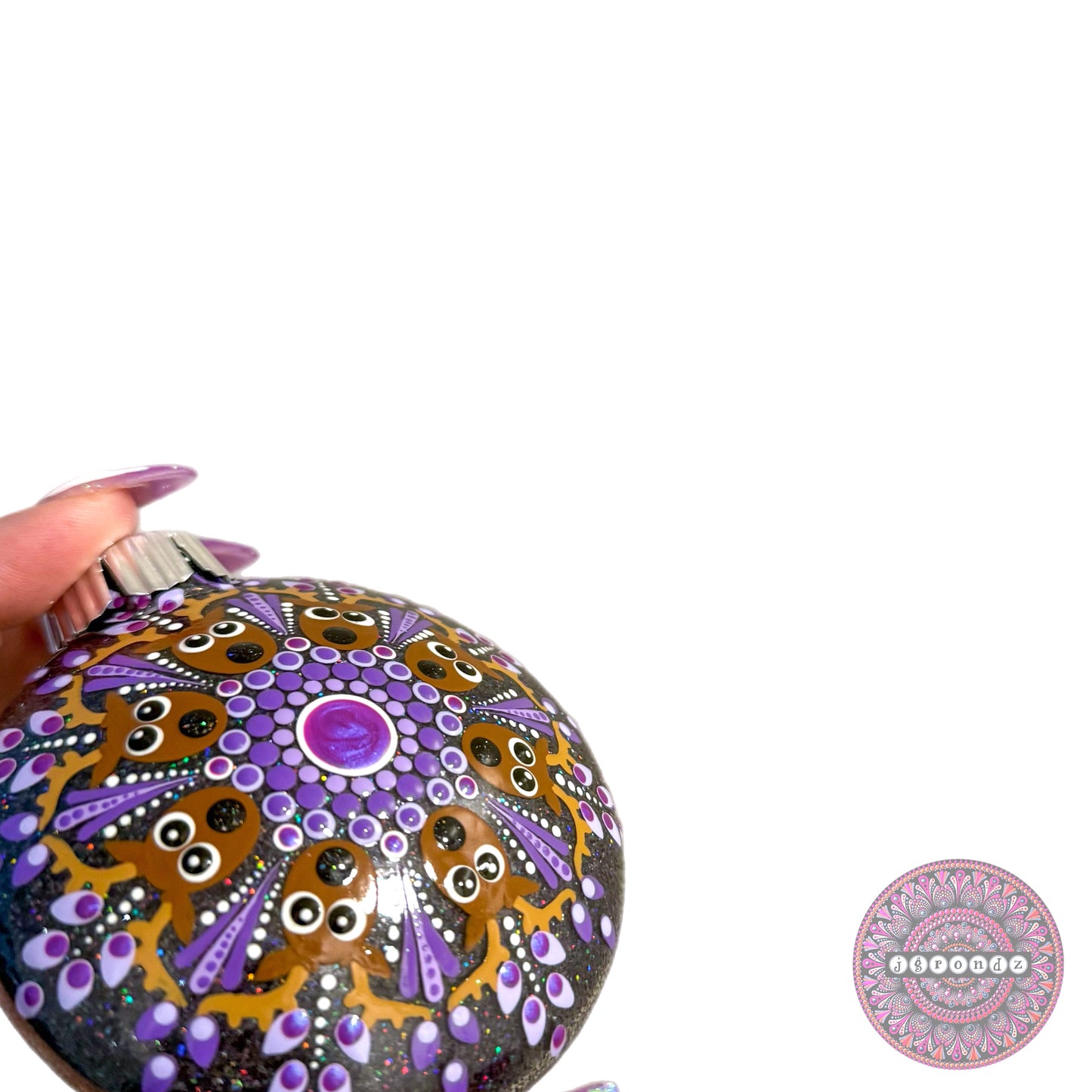 3” Reindeer Mandala Glitter Ornament